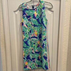 Lilly Pulitzer Colorful Leaf Print Mini Dress